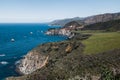 California coast and cliffs in Big Sur Royalty Free Stock Photo