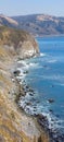 California coastline early morning view of rocky beach from Lucia Royalty Free Stock Photo