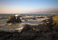 California coastline late evening Royalty Free Stock Photo