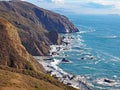 The California coastline in Marin County, California