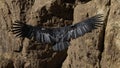 California condor in flight near Navajo Bridge in Arizona Royalty Free Stock Photo