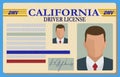 California Drivers License Royalty Free Stock Photo