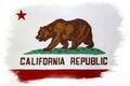California flag Royalty Free Stock Photo