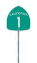 California State Highway road sign