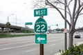 California 22 Freeway sign