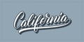 California hand lettering design