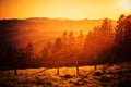 California Hills Sunset Royalty Free Stock Photo