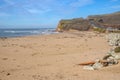 California landscape panorama near Hwy-1 Sea and land Royalty Free Stock Photo