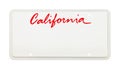 California License Plate Royalty Free Stock Photo