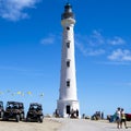 California Lighthouse with ATV cars, Quads, Aruba