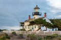 California lighthouse. Point Pinos lighthouse in Monterey, California. Royalty Free Stock Photo