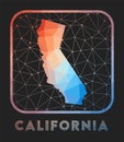 California map design. Royalty Free Stock Photo