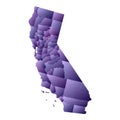 California map. Royalty Free Stock Photo