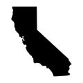 California map icon on white background. state of california