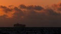 California Ocean Sunset Barge