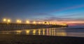 California Oceanside pier at sunset Royalty Free Stock Photo