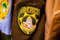 California police clothes batch logo on uniform