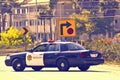 California Police Cruiser Royalty Free Stock Photo