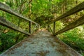 California Redwood Forest bridge Royalty Free Stock Photo