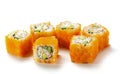 California Roll with Masago Royalty Free Stock Photo