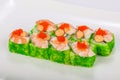 California roll with prawn and cheese