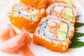 California roll sushi maki Royalty Free Stock Photo