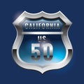 california route fifty. Vector illustration decorative design