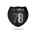 california route sign. Vector illustration decorative design