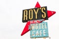 California,the Roy`s motel sign