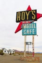 California,the Roy`s motel sign