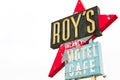 California,the Roy`s motel sign