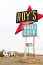 California,the Roy`s motel sign