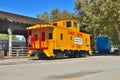 California, Sacramento: Refurbished Union Pacific Caboose UP25256