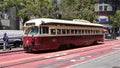 California ,San Francisco mass transit views with trams