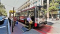 California ,San Francisco mass transit views with trams