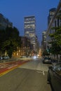 California, San Francisco, night view of city street