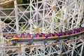 California Screaming Roller Coaster Royalty Free Stock Photo