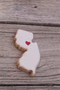 California shaped sugar cookie Royalty Free Stock Photo