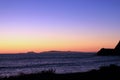 California Shoreline Sunset Royalty Free Stock Photo