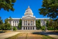 California State Capitol building on a sunny day in Sacramento Royalty Free Stock Photo