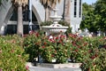 California State Capitol World Peace Rose Garden (McKinley Rose Garden) in Sacramento, California Royalty Free Stock Photo