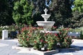 California State Capitol World Peace Rose Garden (McKinley Rose Garden) in Sacramento, California Royalty Free Stock Photo