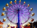 California State Fair Purple Ferris Wheel Royalty Free Stock Photo