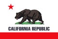 California State Flag. America. USA Royalty Free Stock Photo