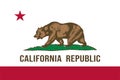 California state vector flag. Royalty Free Stock Photo