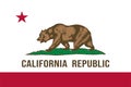 California state flag. Vector illustration