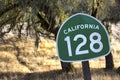California State Route 128 Through Northern California Wine Country Royalty Free Stock Photo
