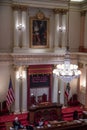 California State senate Room Royalty Free Stock Photo