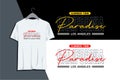 California summer time paradise, los angeles design typography print for t-shirts