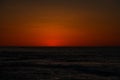 California sunset over the Pacific Ocean in La Jolla San Diego Royalty Free Stock Photo